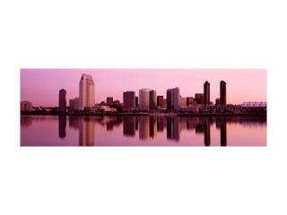 Skyline San Diego CA Poster Print by Panoramic Images (27 x 9)