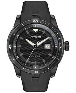 Citizen Mens Eco Drive Black Strap Watch 47mm AW1477 15E   Watches
