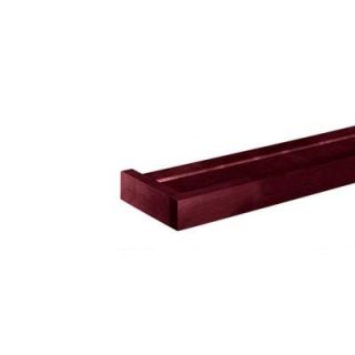 Home Decorators Collection 60 in. x 5.25 in. Dark Cherry Euro Floating Wall Shelf 2455440130