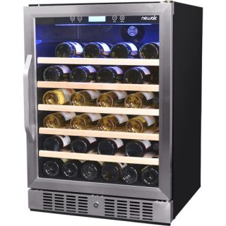 NewAir 52 Bottle Single Zone Built In Wine Refrigerator