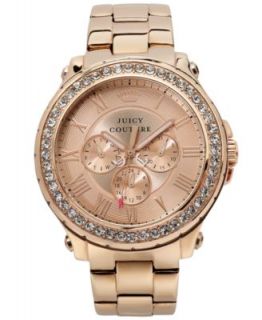Juicy Couture Womens Pedigree Rose Gold Tone Stainless Steel Bracelet
