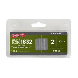 Arrow Fastener 2 in. Brad Nails (1000 Pack) BN1832CS