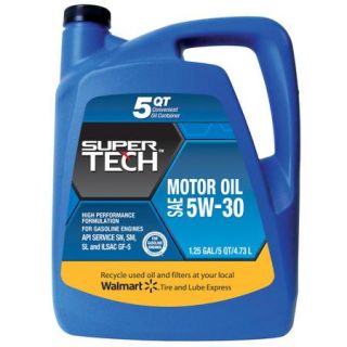 SuperTech 5W30 Motor Oil, 5 Quart