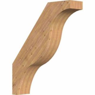 Ekena Millwork 5.5 in. x 28 in. x 24 in. Western Red Cedar Fuston Smooth Brace BRC06X24X28FST00SWR