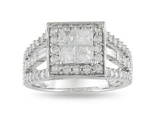 14k White Gold 1 1/2ct TDW Diamond Engagement Ring (H I, I2 I3)