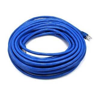 Cat6A 24AWG STP Ethernet Network Patch Cable, 50ft Blue