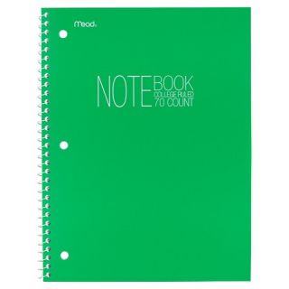 Mead College Ruled 70 Sheets Poly Notebook