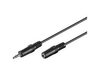 MicroConnect 3.5mm Stereo 2m M F Black