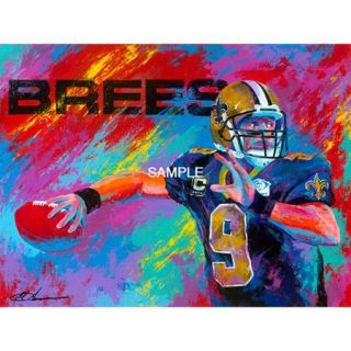 NFL &#045; Drew Brees Print: New Orleans Saints Oversized Canvas Art