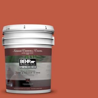 BEHR Premium Plus Ultra 5 gal. #M180 7 Deep Fire Eggshell Enamel Interior Paint 275305