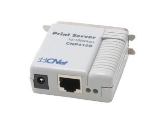 CNet CNP410S Print Server RJ45 One 36 Pin male CENTRONICS ports