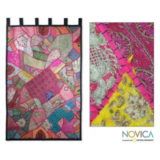 Cotton Festival in Fuchsia Wall Hanging (India)   Shopping