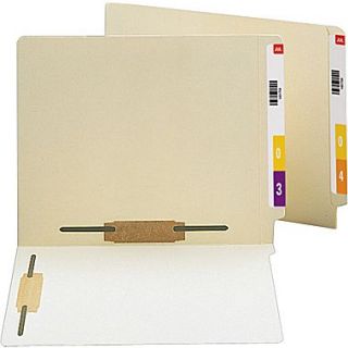 Manila End Tab Fastener Folders with Reinforced Tab, Letter, 50/Box