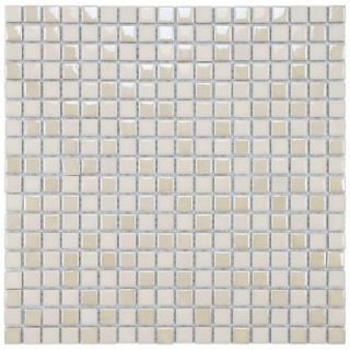 Merola Tile Cosmo Pixie Almond 11 3/4 in. x 11 3/4 in. x 4 mm Porcelain Mosaic Tile FSHCPXAL