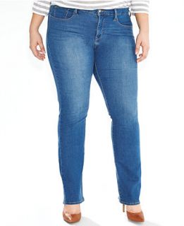 Levis® Plus Size 314 Shaping Straight Leg Jeans, Worn Blue Wash