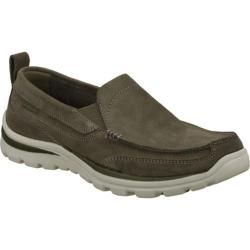 Mens Skechers Relaxed Fit Superior Pace Charcoal/Gray  
