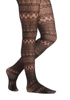 Fun From Within Tights in Black  Mod Retro Vintage Tights