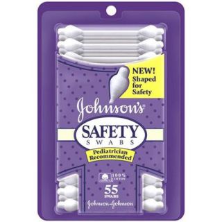 Johnson & Johnson Safety Cotton Swabs, 55 count