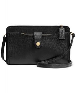 COACH MESSENGER WITH POP UP POUCH IN PEBBLE LEATHER   Handbags