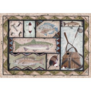 Custom Printed Rugs Wildlife Fishing Novelty Rug