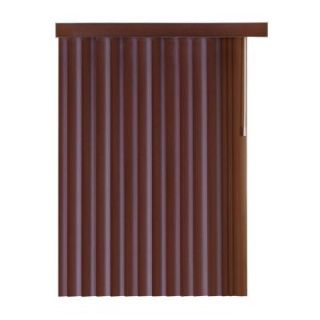Home Decorators Collection Chestnut Woodgrain 4.5 in. PVC Louver Set   84 in. L (7 Pack) 10793478807727