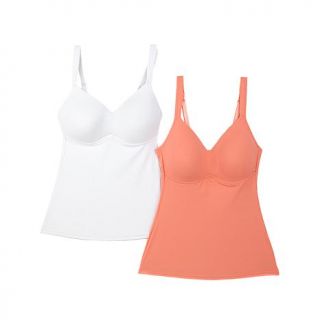 Rhonda Shear "Everyday" Molded Cup Camisole 2 pack   7708379