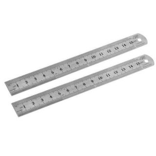 Stainless Ruler With Both 6 inch & 15 cm Clear Mark