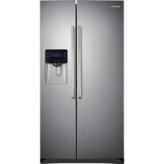 Samsung 24.5 cu. ft. Side by Side Refrigerator in Stainless Steel RS25H5000SR