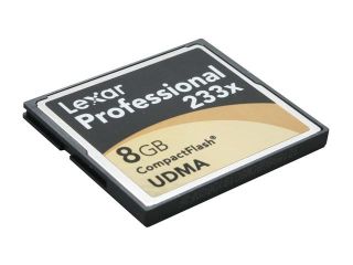 Lexar 8GB Compact Flash (CF) Flash Card Model LCF8GBDRBNA233