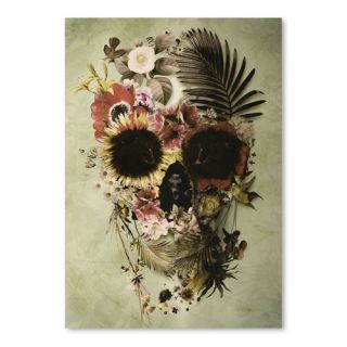 Americanflat Garden Skull Light Graphic Art on Canvas