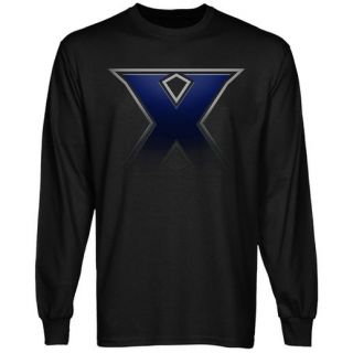 Xavier Musketeers Blackout Long Sleeve T Shirt   Black