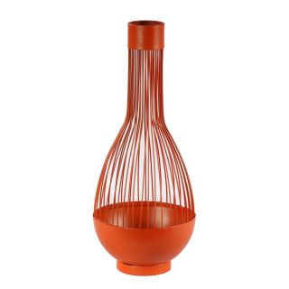 Orange Wire frame Small Mordern Vase   15950048  