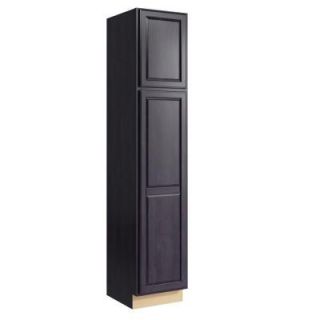 Cardell Salvo 18 in. W x 90 in. H Linen Cabinet in Ebon Smoke VLC182190L.AD7M7.C64M