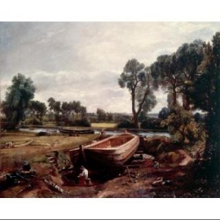 Boat Building near Flatford Mill by John Constable, oil on canvas, 1814, (1776 1837), UK, England, London, Victoria & Albert Museum Poster Print (18 x 24)