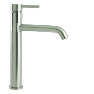 LSH Single Hole Single Handle Swivel Arm Euro Vessel Bathroom Faucet in Brushed Nickel N88119A1 BN