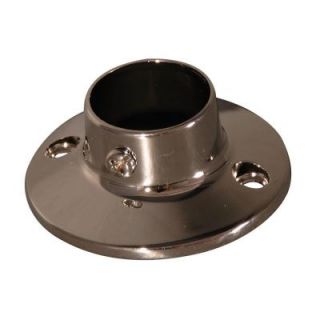 Barclay Products 3 in. Heavy Round Shower Rod Flanges in Polished Nickel 310 PN