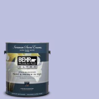 BEHR Premium Plus Ultra 1 gal. #620A 3 Rhapsody Lilac Satin Enamel Interior Paint 775401