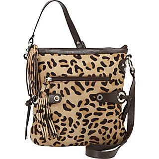 Scully Leopard Print Crossbody with Fringe