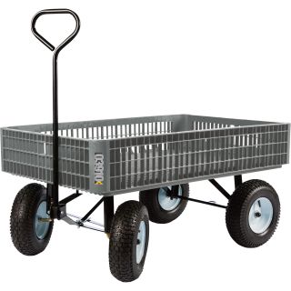 Farm-Tuff Crate Wagon — 46in.L x 30in.W, 1000-Lb. Capacity, Model# 03910  Hand Pull   Towable Wagons