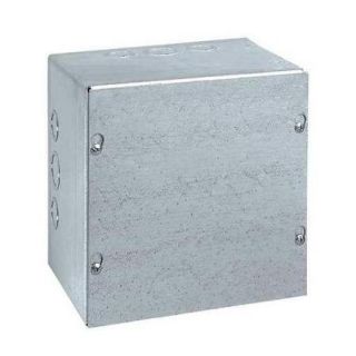 Wiegmann Junction Box Enclosure, Steel, Gray, SC080804GNK