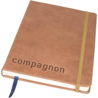 compagnon Leather Bound Notebook (Light Brown) 501