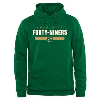Charlotte 49ers Team Strong Pullover Hoodie   Green