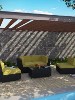Brittany Outdoor Sectional Set (4 PC) by Modway Outdoor