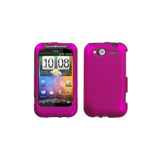 INSTEN Titanium Hot Pink Phone Case Cover for HTC Wildfire S GSM