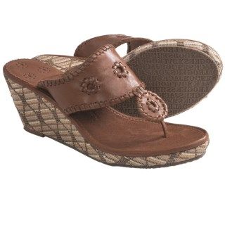 Jack Rogers Straw Mid Wedge Sandals (For Women) 6118A 62