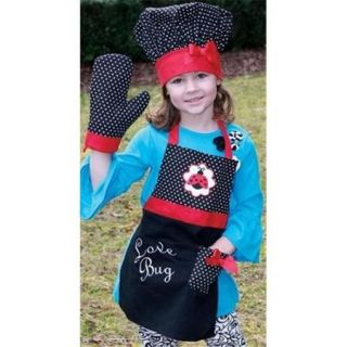 Manual Woodworkers and Weavers IOIZLV Love Bug Apron, Set Of 3, 15 X 17 inch