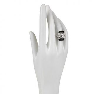 Xavier Black Onyx and Oval and Pavé Absolute™ Sterling Silver "Wra   7652241