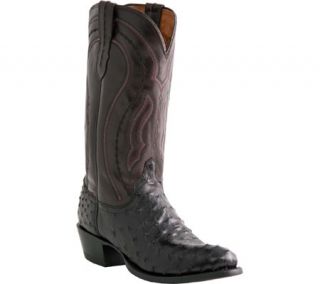 Mens Lucchese Since 1883 M1608.74   Black Full Quill Ostrich