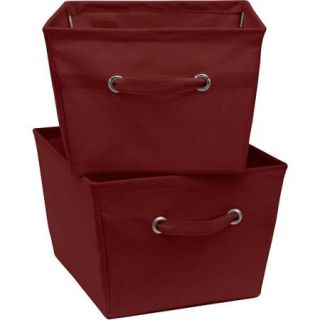 Mainstays Large Canvas Bins, 2 Pack