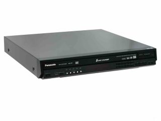 Panasonic DVD F87K Black 5 Disc Progressive Scan DVD Player W/ Multi Format Playback